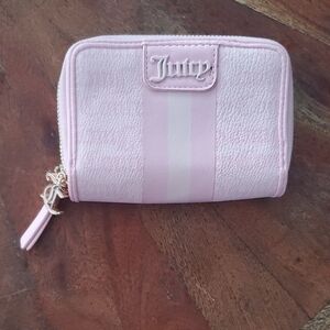 Juicy Couture Light Pink Striped Wallet